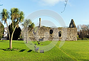 Constables House a historic Grade I listed Norman dwelling in Christchurch Dorset England UK