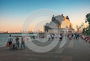 Constanta Casino seafront, Romania.