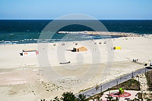 Modern beach in Constanta, Black sea