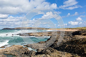 Constantine Bay Cornwall England UK Cornish north coast between Newquay and Padstow