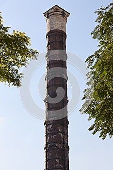 Constantine column monument in Istanbul city center. Bizantine empire. Turkey