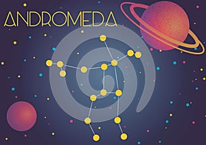 The constellation Andromeda