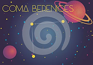 The constellation Coma Berenices