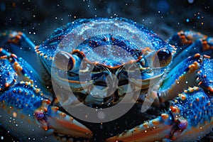 Constellation Crab, zodiac with starry sky, space. AI generation photo