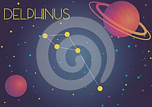 The constellation Delphinus