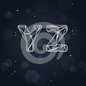 Constellation Geometric Font Y-Z photo