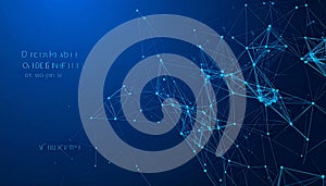 Futuristic Technology Plexus Background