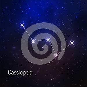 constellation in the night starry sky