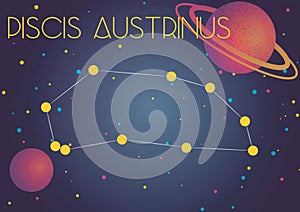 The constellation Piscis Austrinus photo