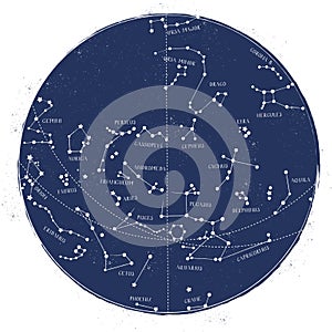 Constellation star map