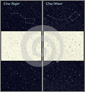 Constellation Ursa Major Minor