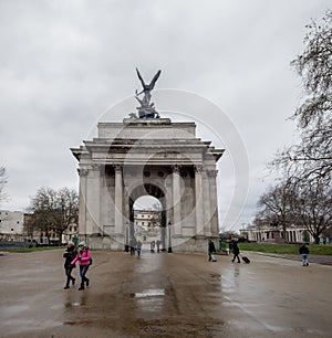 Constitution Arch between green park and hyde park corner central london