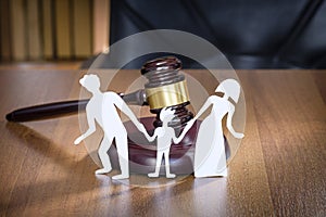 Constitutional Court Decision Divorce and Children. Right of children to choose when divorcing parents. photo