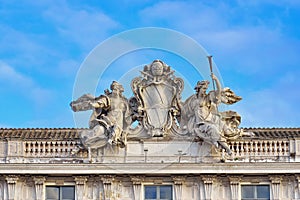 The Constitutional Court of the Italian Republic - landmark attraction in Rome, Italy photo