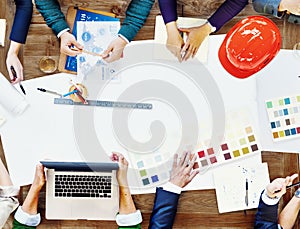 Constraction Design Team Meeting Brainstorming Planning Concept