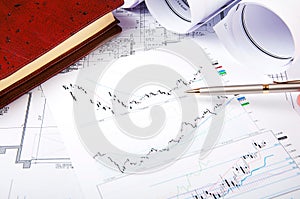 Constraction and finance still life