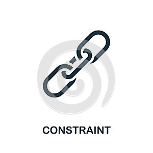 Constraint icon. Simple element from regulation collection. Filled Constraint icon for templates, infographics and more