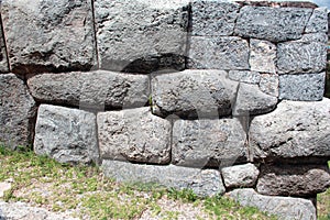 ConstrucciÃÂ³n de piedras incas en Peru photo