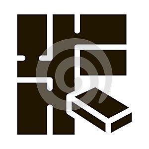 Construct House Icon Vector Glyph Illustration