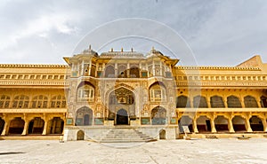 Ganesh Pol Entrance to Amber Fort Palace Jaipur India photo