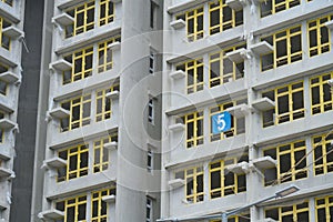 Constructing building in Shek Kip Mei, Hong Kong