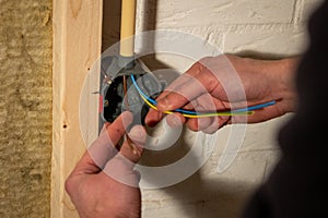 Constructing and installing electrical wiring in a home using cavity wall casings