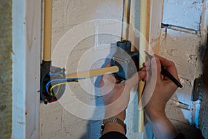 Constructing and installing electrical wiring in a home using cavity wall casings
