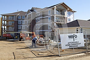 Construction in Alberta, Canada