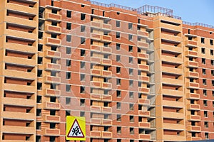 Construction of an apartment building