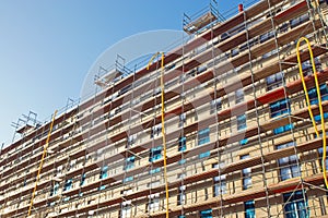 Construction of an apartment house