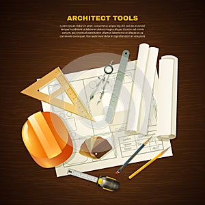 Construction Architect Tools Background