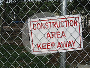 Construction area sign