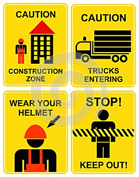 Construction area signs