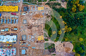 Construction area, top view