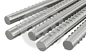 Construction Armature Bars, pile. 3D rendering