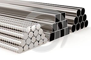 Construction armature on white background. Isolated 3D illustration