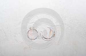 Construction background. Surface of the old plastered wall. Shabby wall surface
