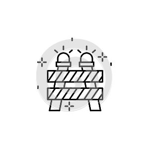 Construction, barrier icon. Element of construction icon