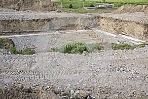 Construction basement forms excavation