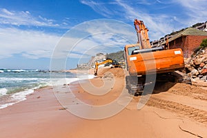 Construction Beach Ocean Erosion Repairs