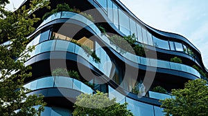 construction beaming office building