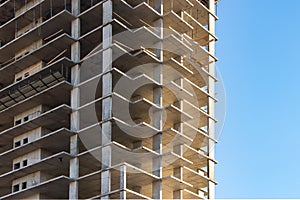 Construction bilding. Apartment house building