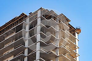 Construction bilding. Apartment house building photo