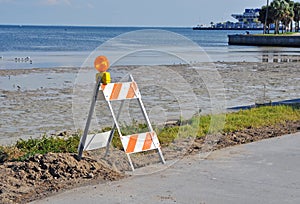 Construction blockade.