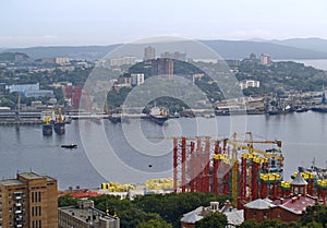 The Construction of bridge Vladivostok