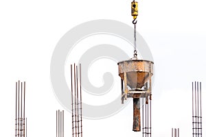construction bucket crane