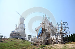 Construction and Build Bodhisattva Goddess Statue