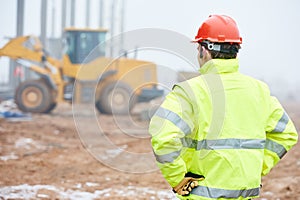 Construction building foreman worker