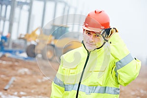 Construction building site foreman