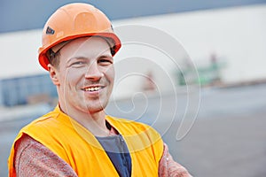 Construction building site foreman photo